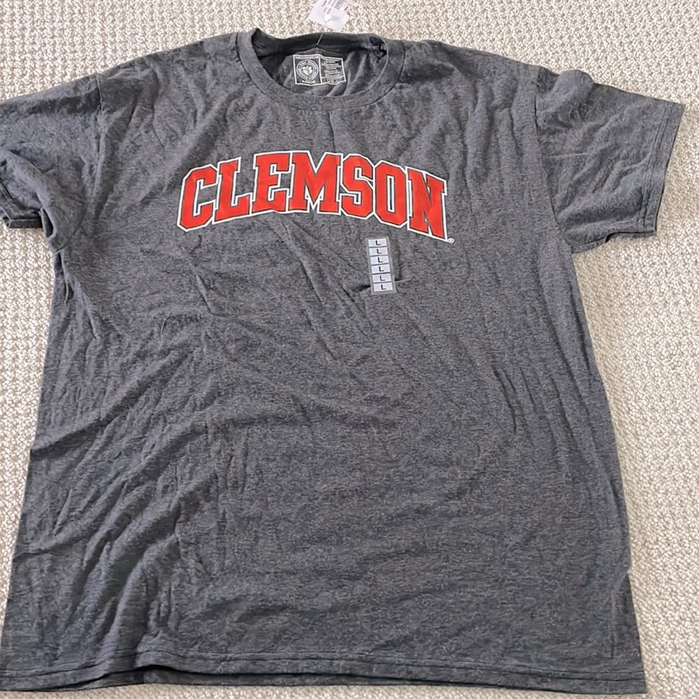 NWT Clemson University T-Shirt, Mens Lg